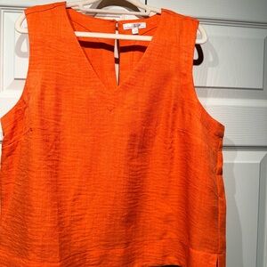 Nine Britton Bright Orange Sleeveless Blouse Never been worn!
